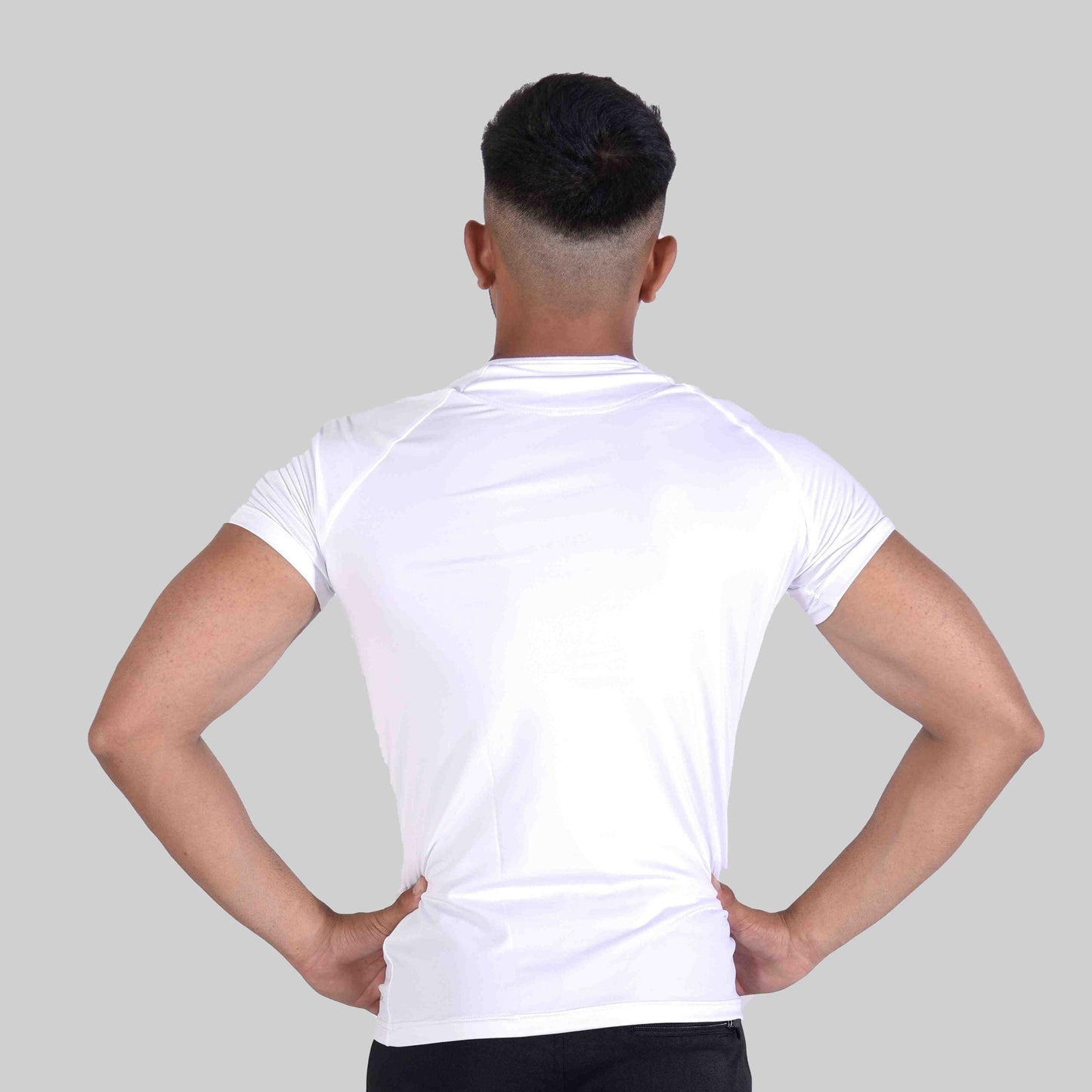 Flex Compression Tee 2.0 (White) - Stag Clothing