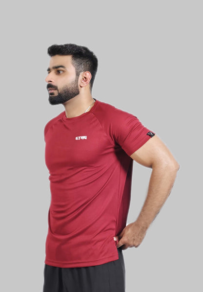 Apex Raglan Tee 1.1 (PLUM) - Stag Clothing