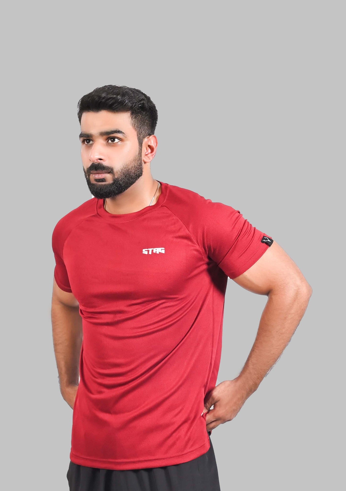 Apex Raglan Tee 1.1 (PLUM) - Stag Clothing