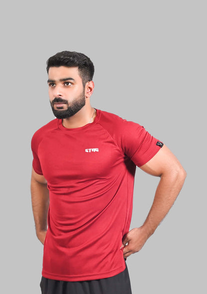 Apex Raglan Tee 1.1 (PLUM) - Stag Clothing