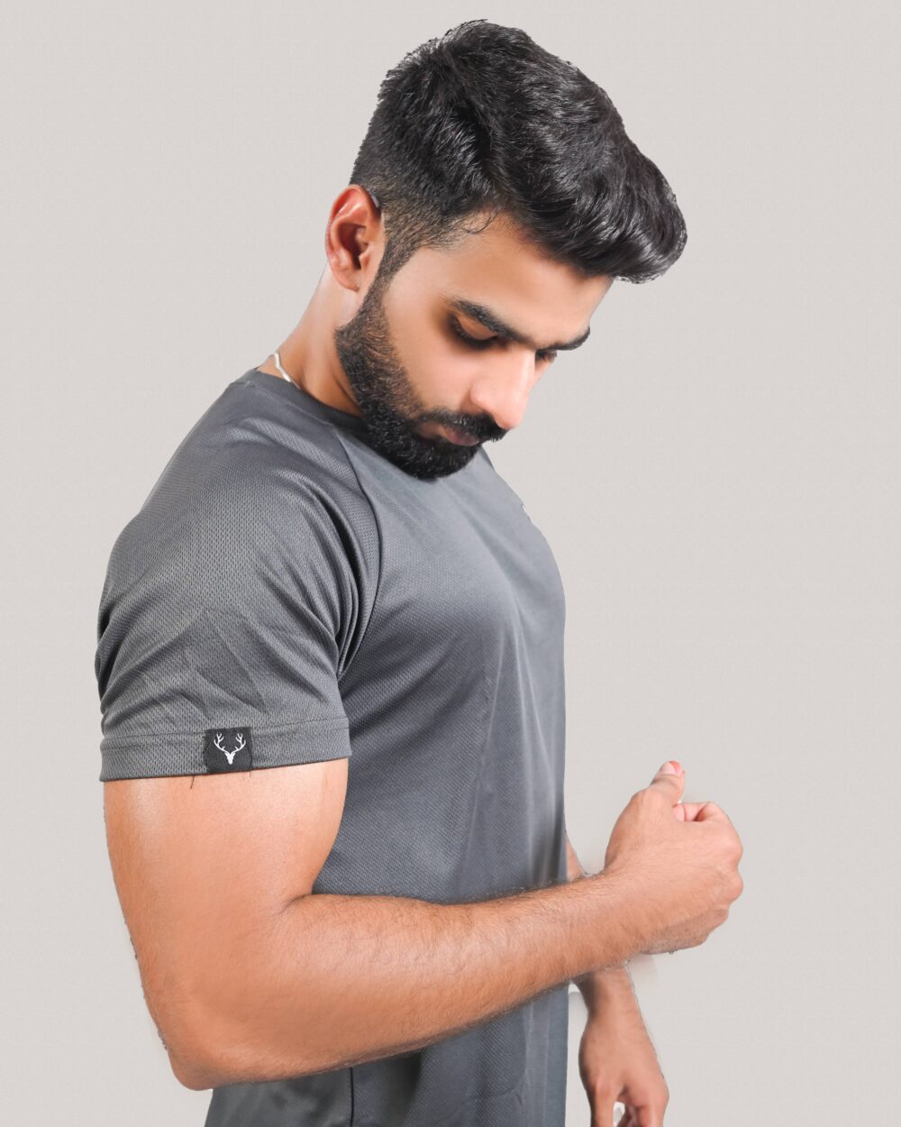 Apex Raglan Tee 2.0 (CHARCOAL) - Stag Clothing