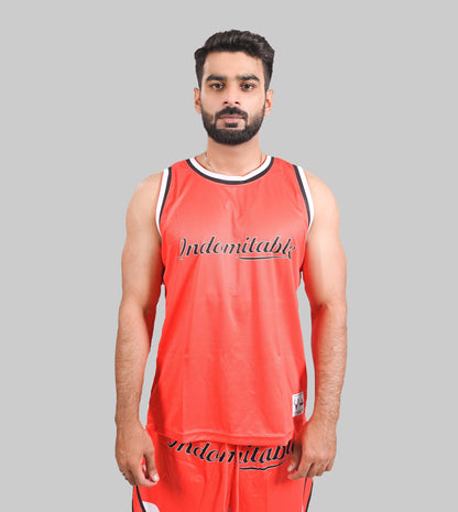 BreezyMesh TankTop (RED & WHITE) - Stag Clothing