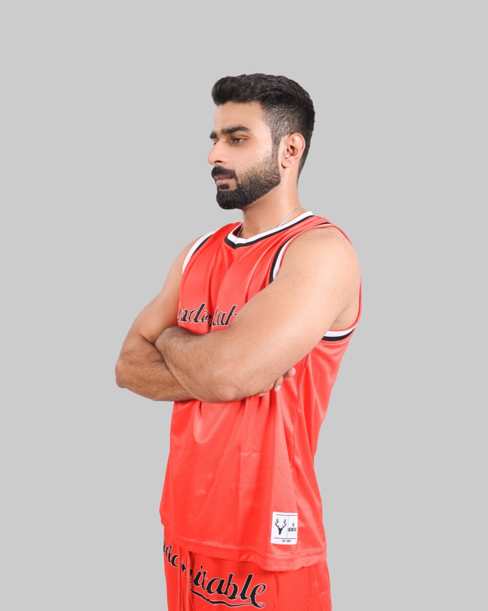 BreezyMesh TankTop (RED & WHITE) - Stag Clothing