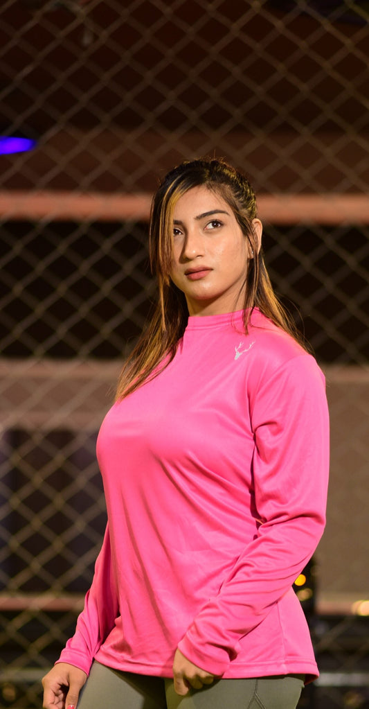 Stag Women Hot Pink Loose Fit Tee - Stag Clothing