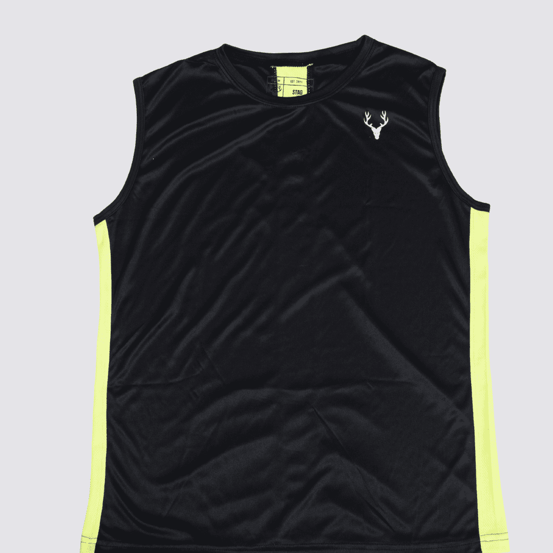 Performance Tanktop (BLACK & NEON) - Stag Clothing
