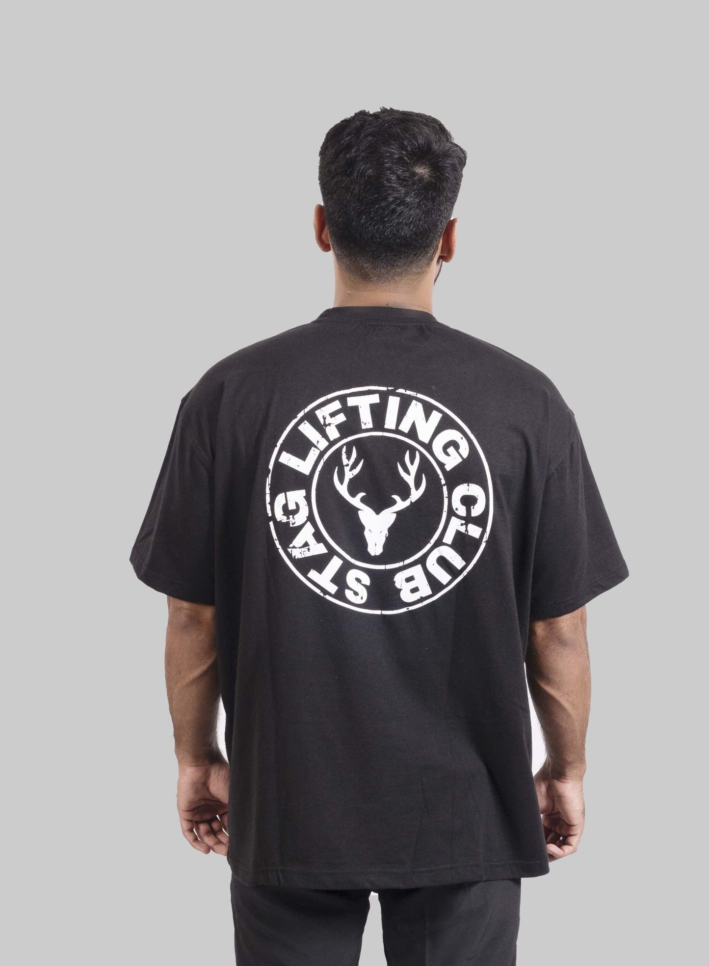 Power Oversized Tee ( Black ) - Stag Clothing