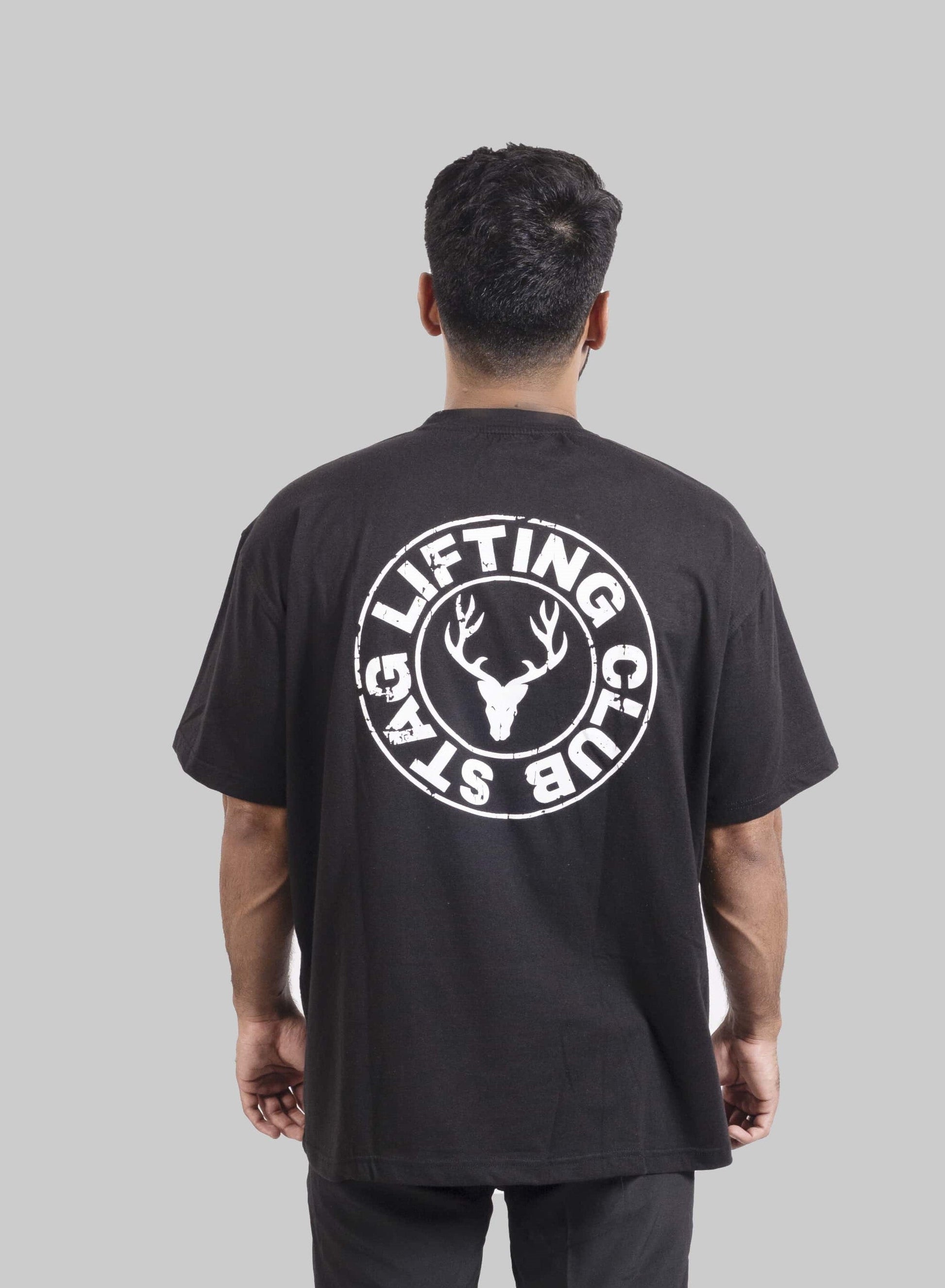 Power Oversized Tee ( Black ) - Stag Clothing