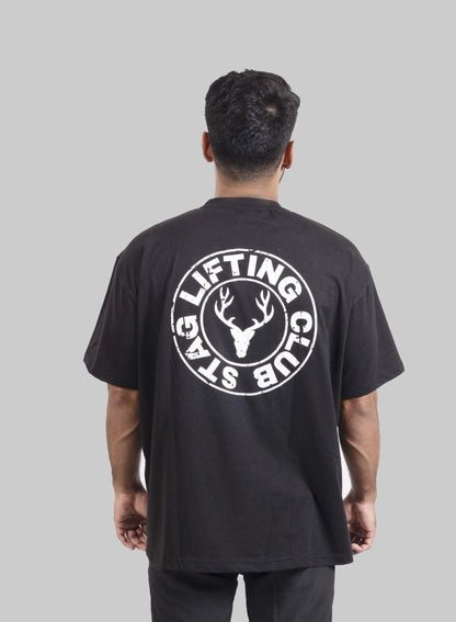 Power Oversized Tee ( Black ) - Stag Clothing